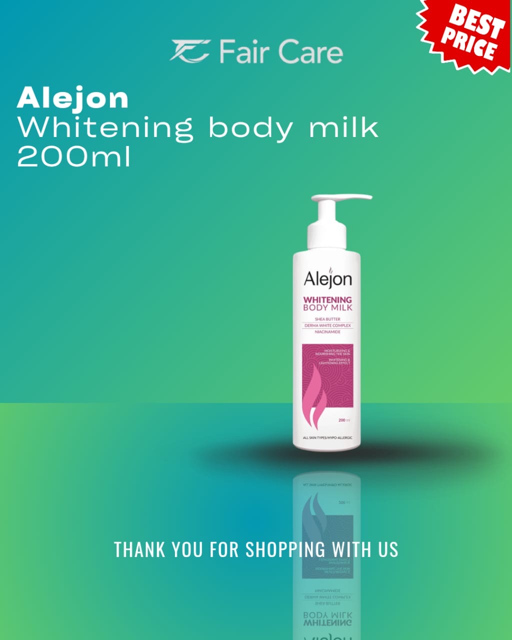 حليب الجسم المبيض أليجون (200 مل)