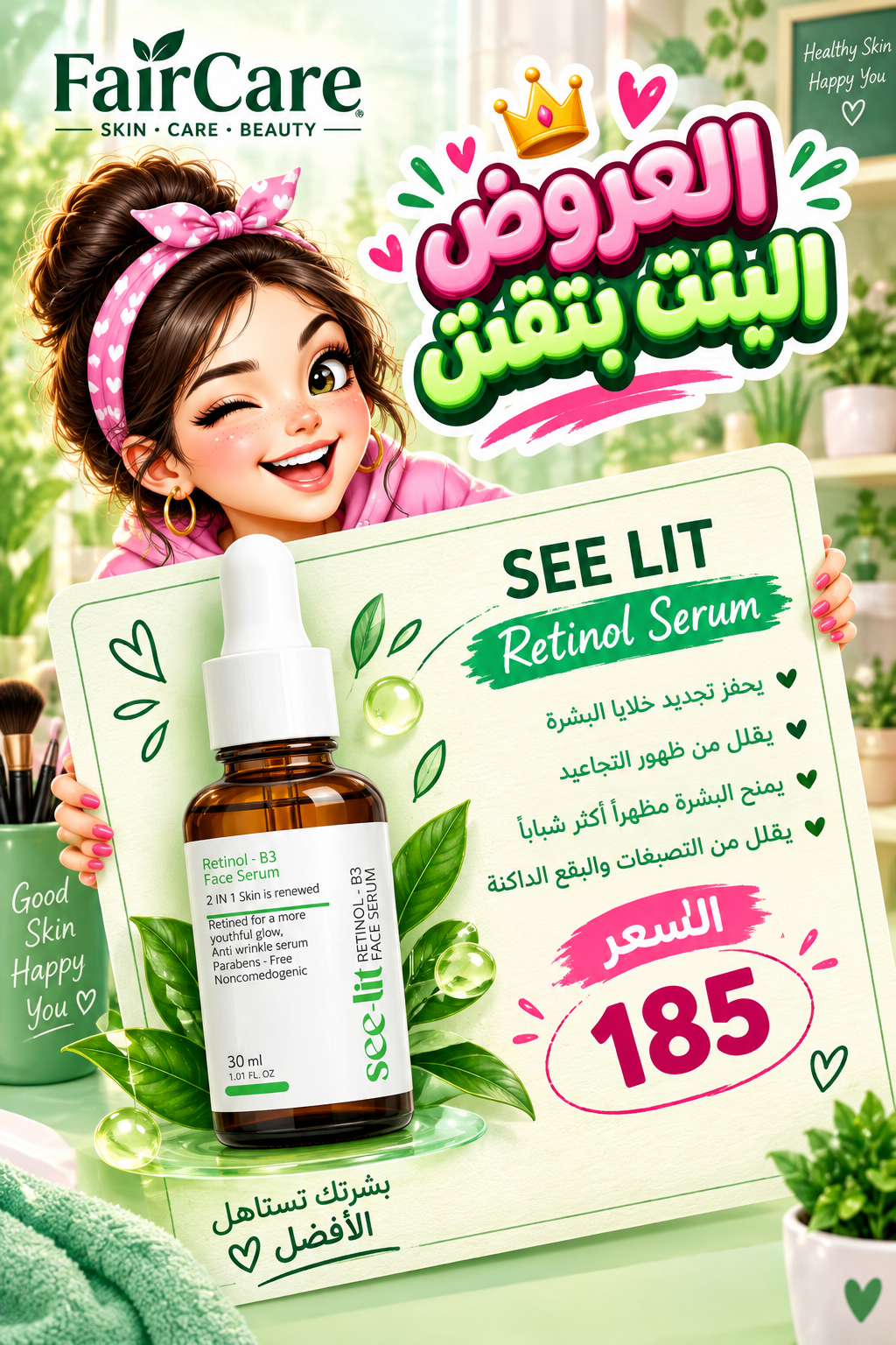 See lit retinol (البنت بتقش)