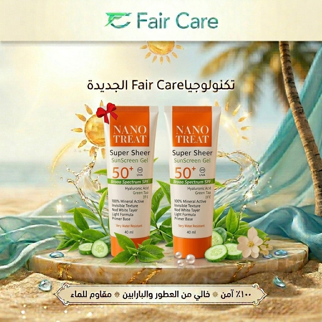Nanotreat super sheer sunscreen gel spf 50++ (1+1)