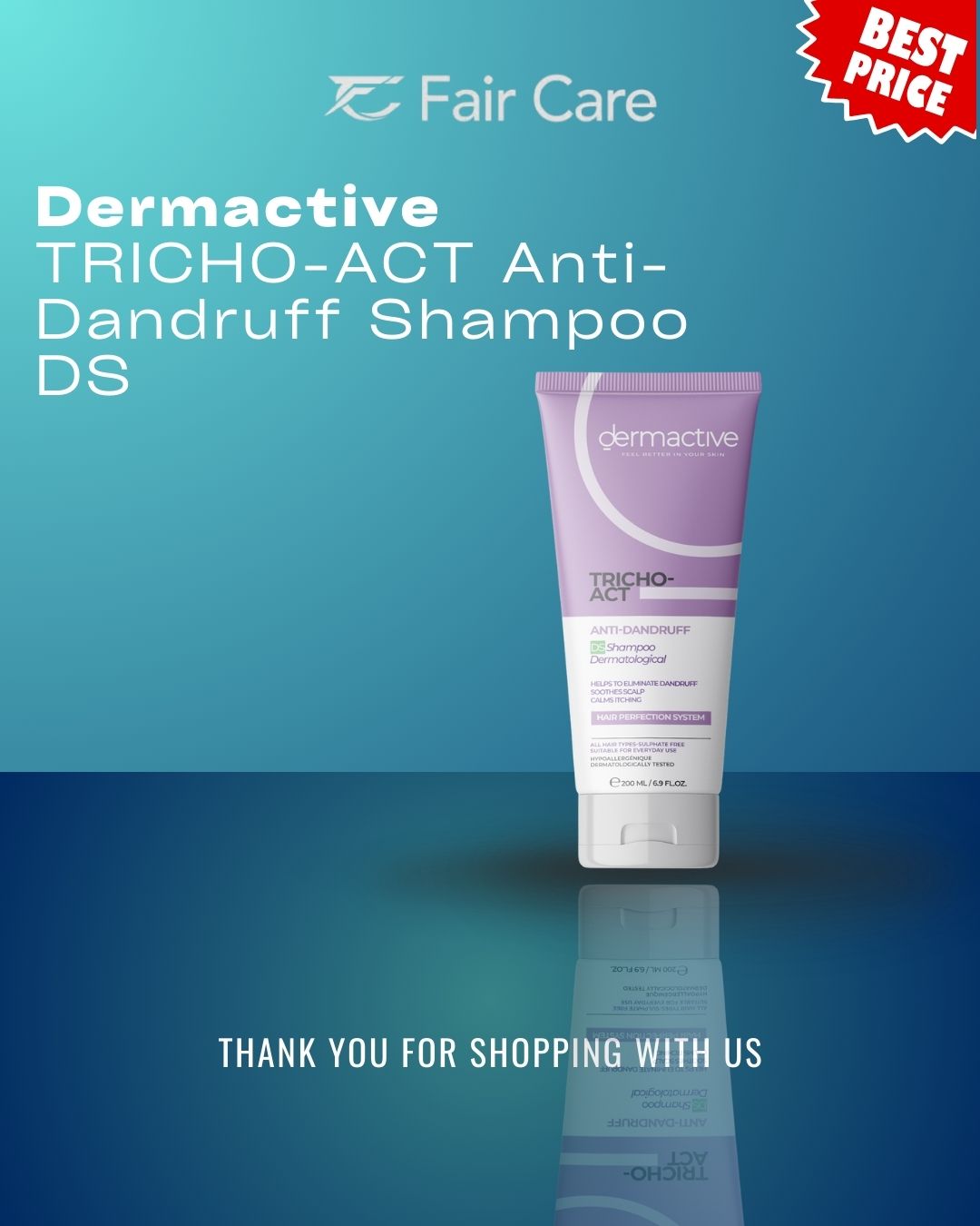Dermactive (Tricho-act) anti-dandruff shampoo – Fair care