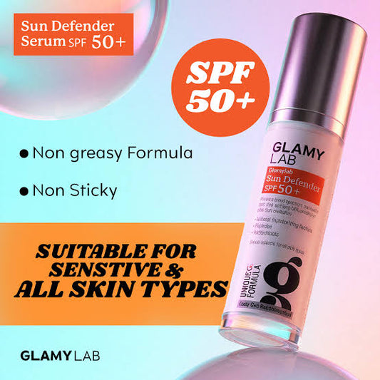 Glamy lab sun defender serum spf 50++