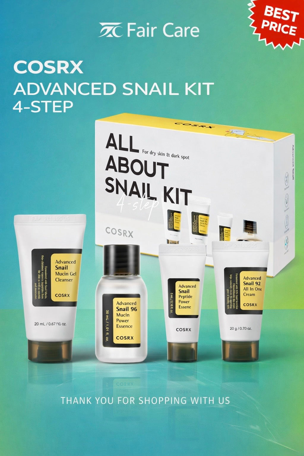 COSRX ADVANCED SNAIL KIT 4-STEP