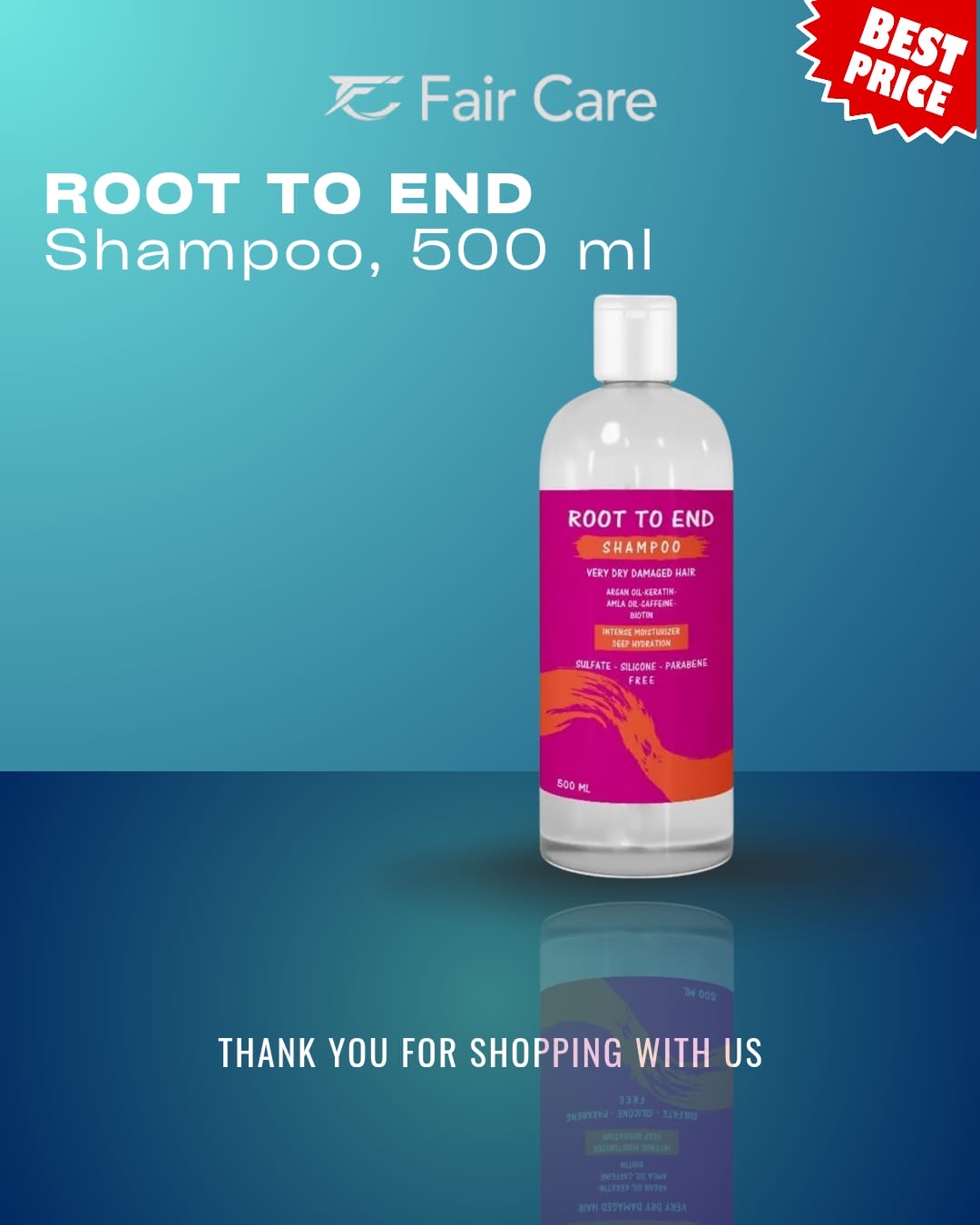 Root to end shampoo (500ml)