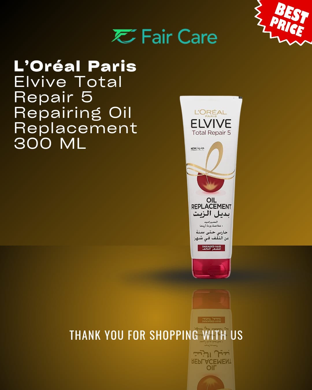 L’Oréal Paris Elvive total repair repairing oil replacement (300ml)