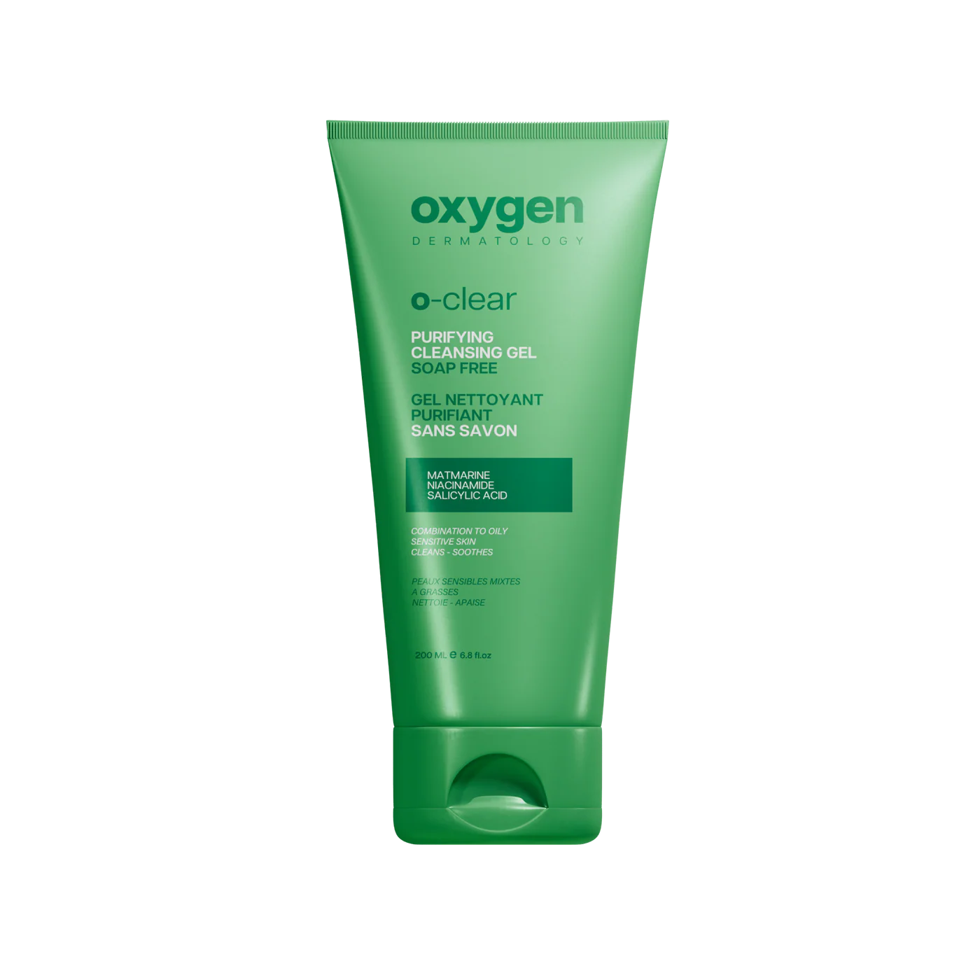 Oxygen o-clear purifying cleansing gel