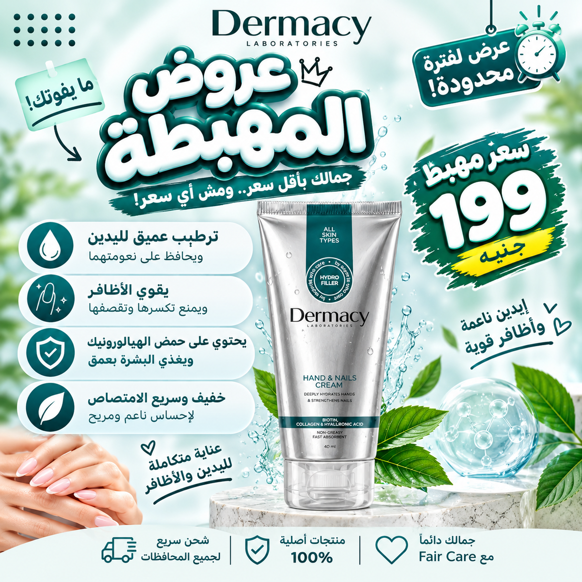 Dermacy hand and nail cream (عروض المهبطة)