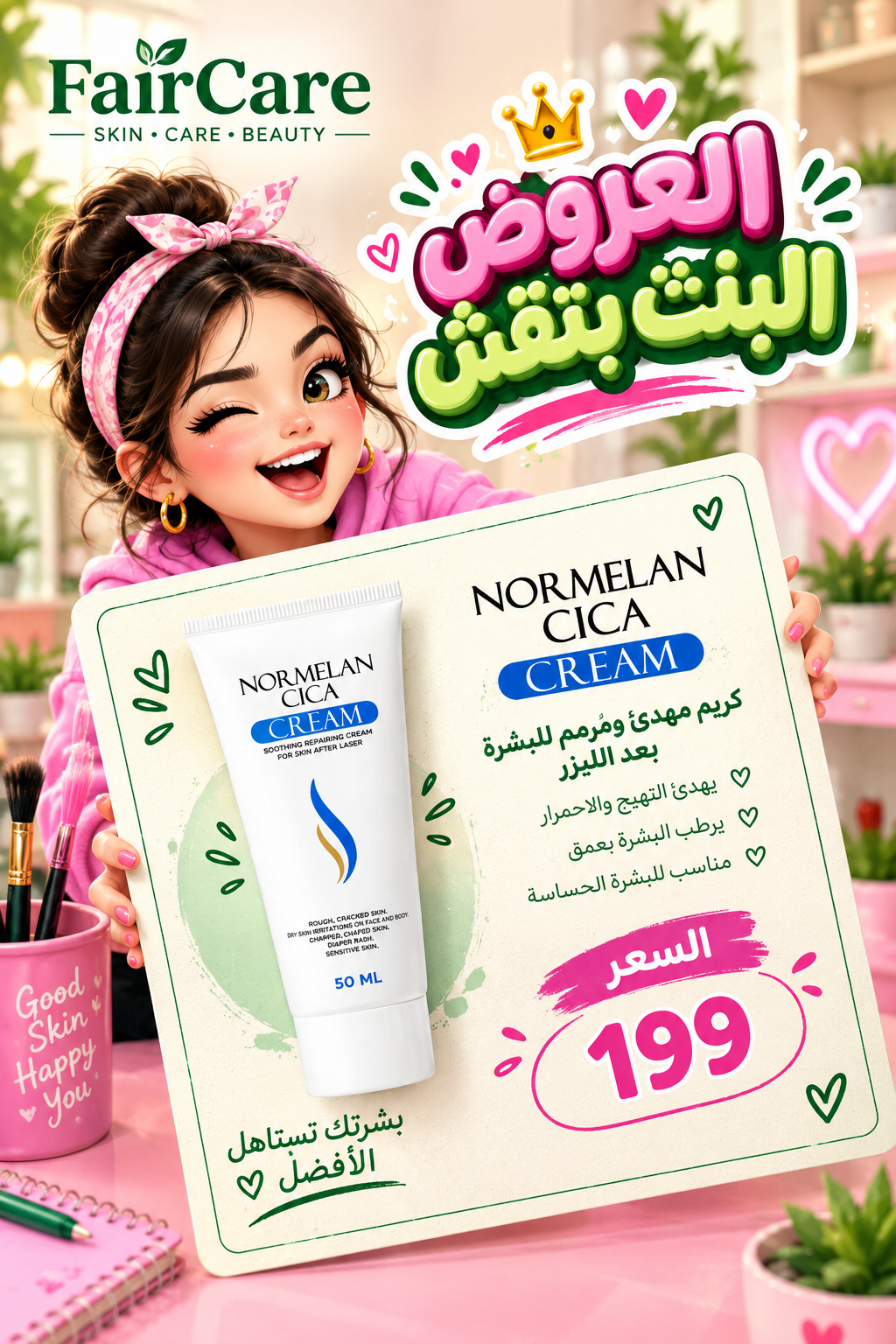 Normelan cica cream(البنت بتقش)