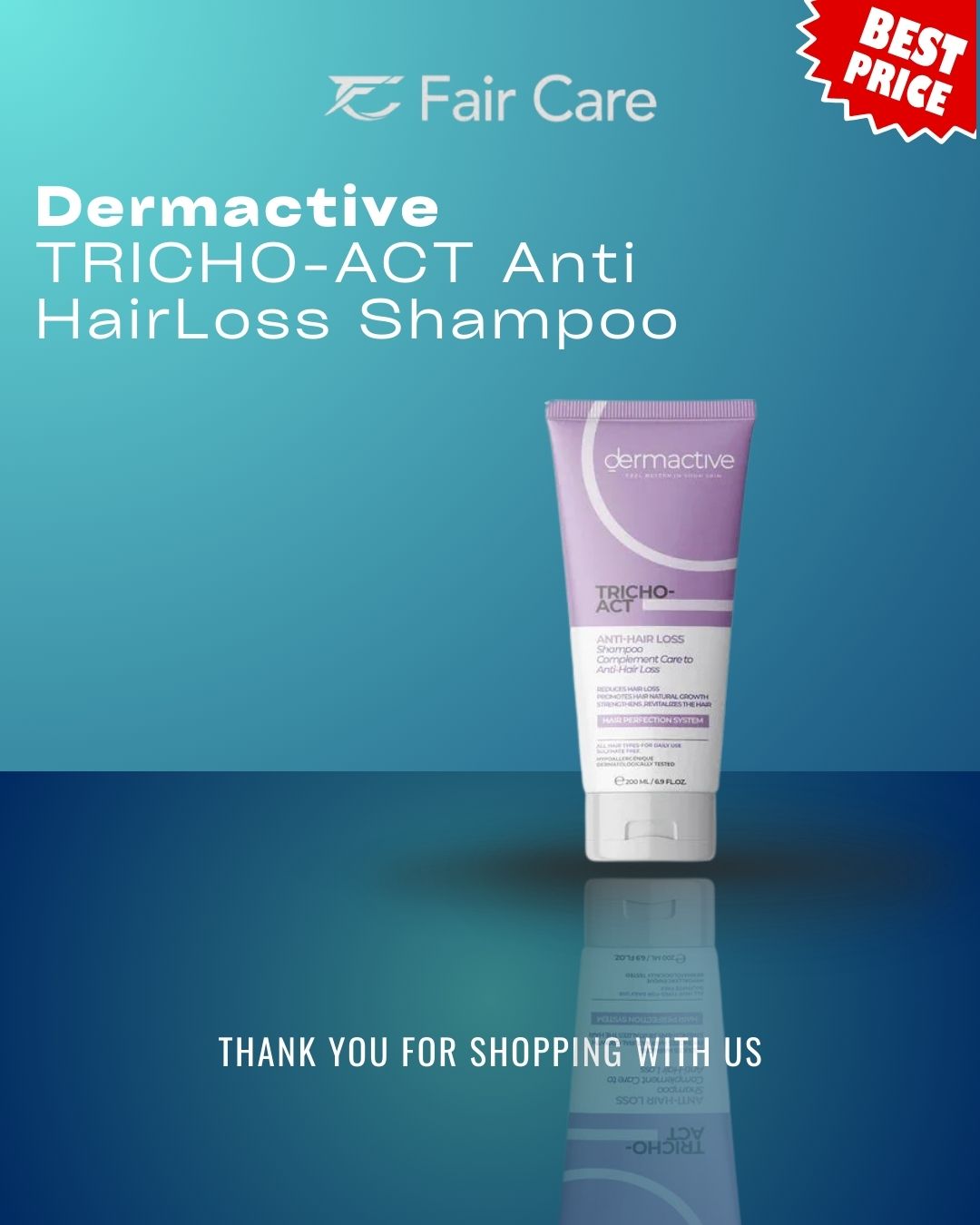 Dermactive (tricho-act) anti hair loss shampoo