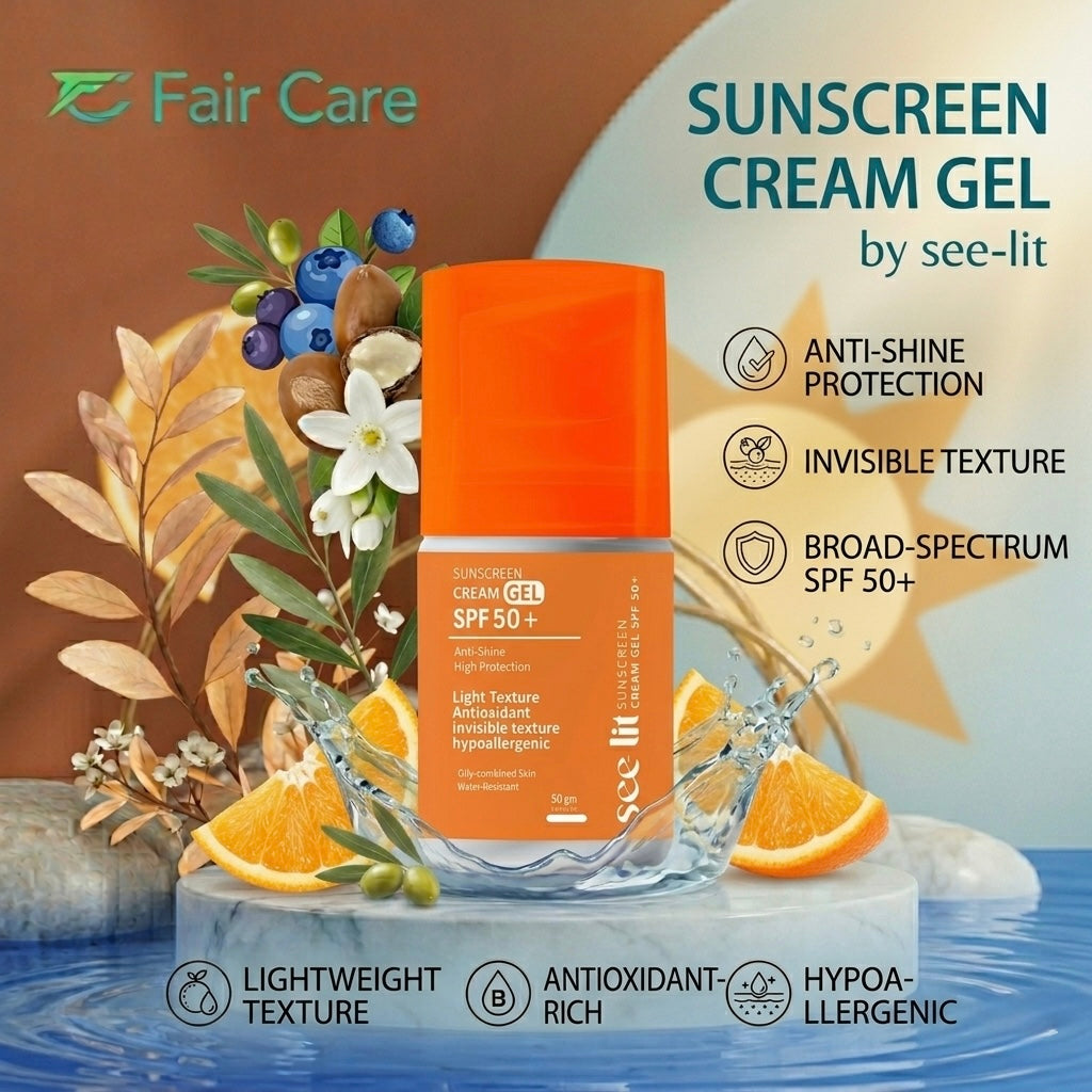 See-lit sunscreen cream gel