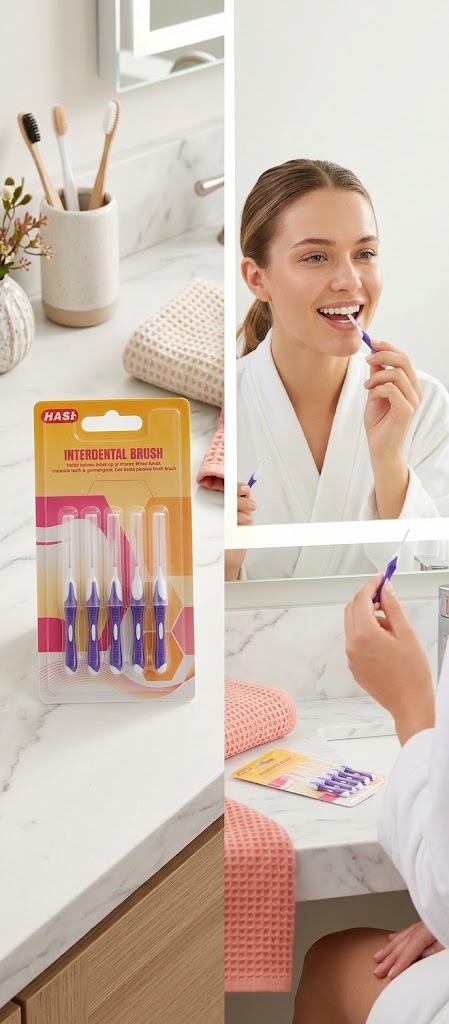 فرشاة تنظيف ما بين الأسنان interdental brush
