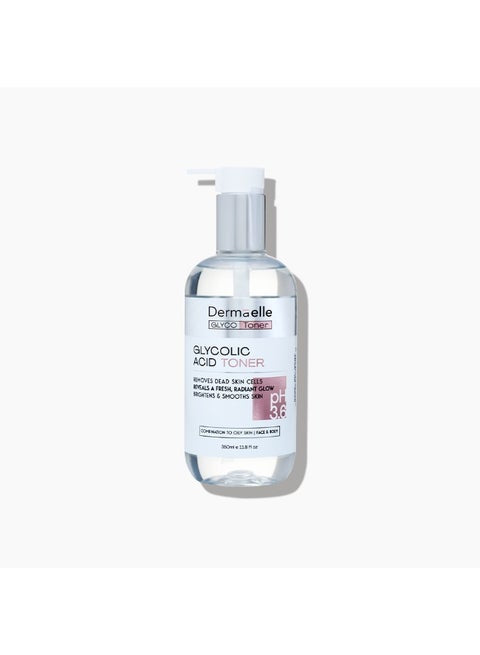 Dermaelle Gentle Exfoliating & Radiance Glycolic Acid Toner 350ml