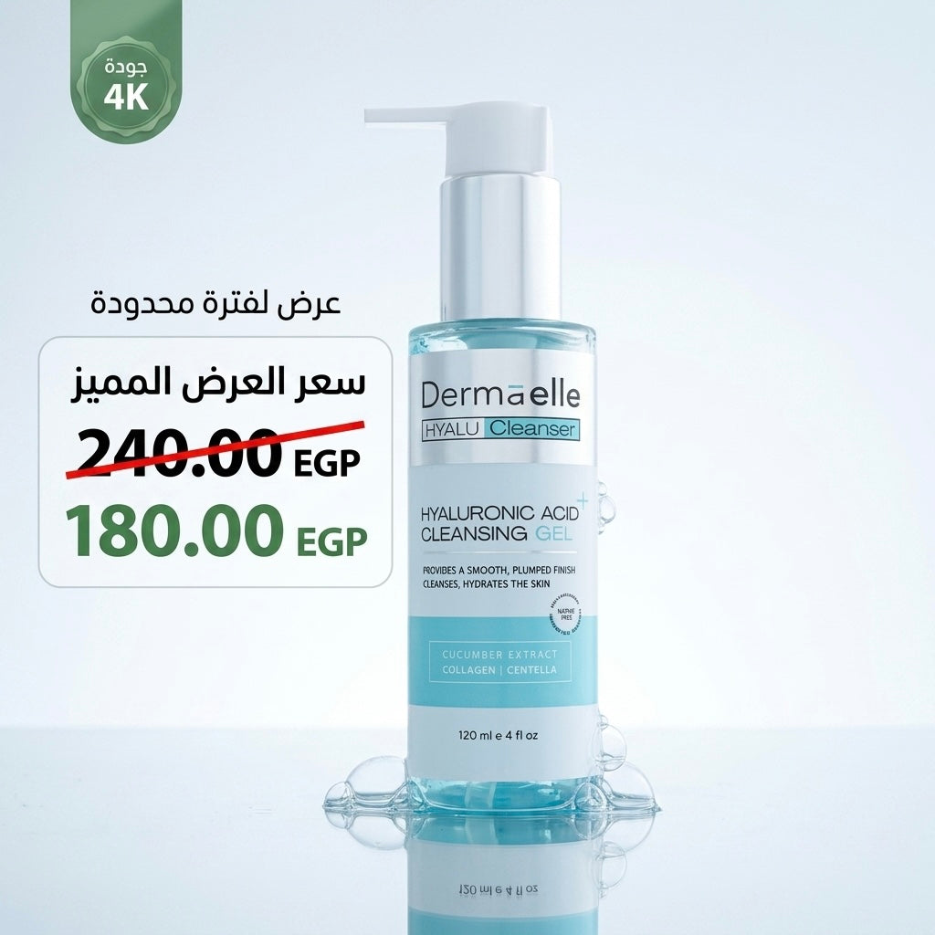 Dermaelle hyalouronic acid cleansing gel