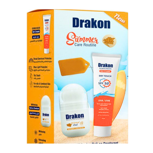 Drakon sunscreen dry touch+ roll on oud offer