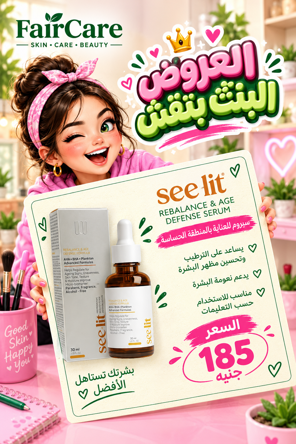 See lit blemish serum (البنت بتقش)