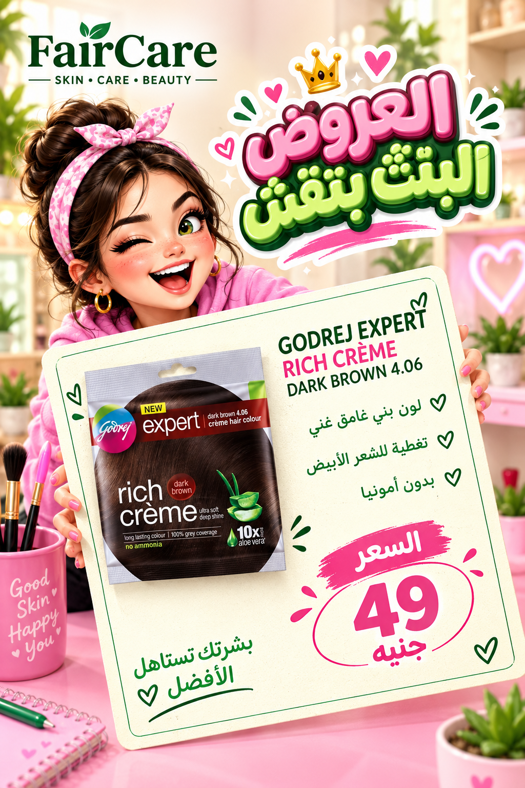 Godrig rich creme dark brown (البنت بتقش)