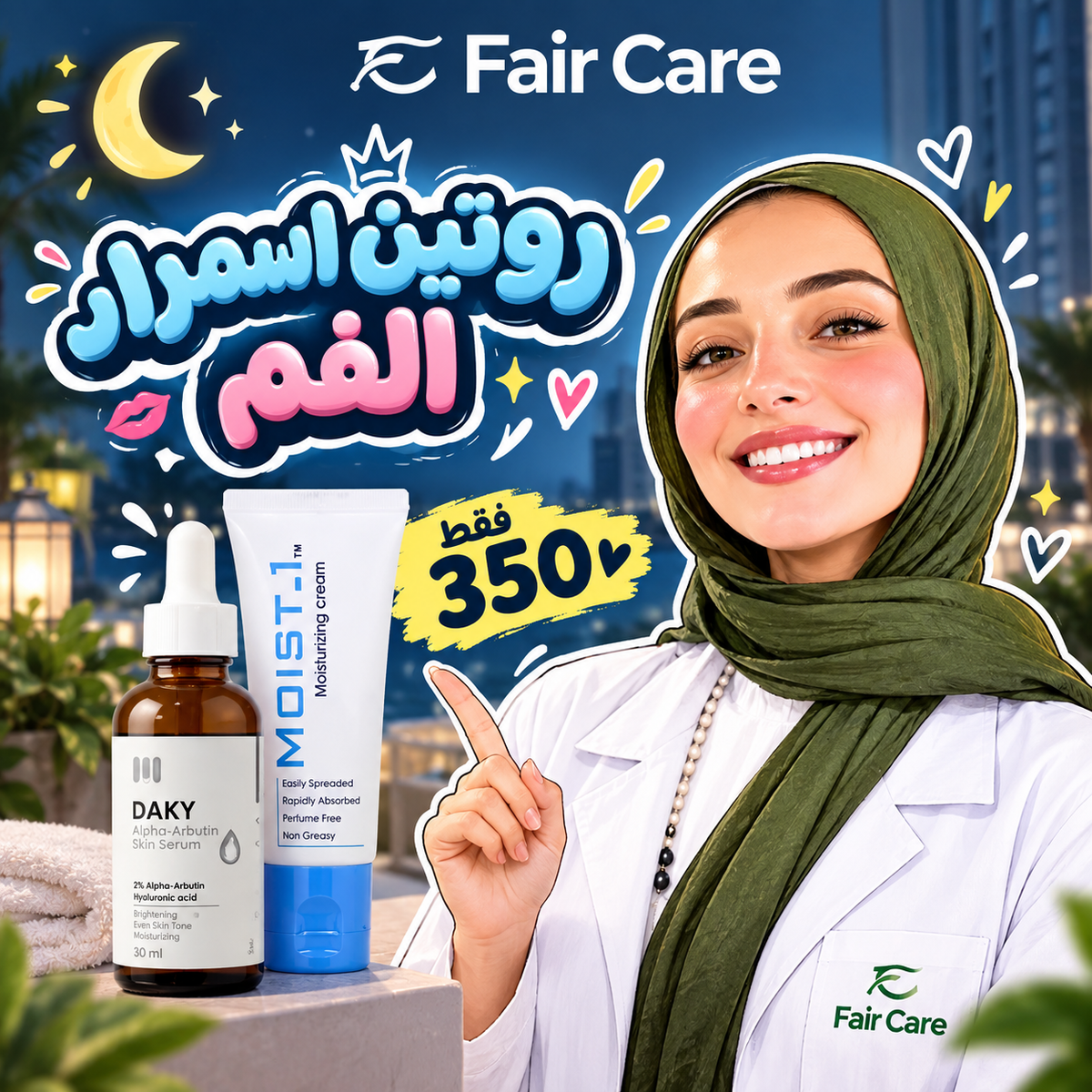 روتين اسمرار الفم ( دكتورة آيه الديب)
