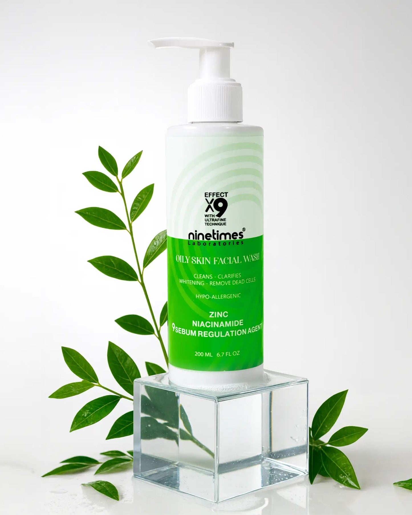 Nine times oily skin facial wash 200ml