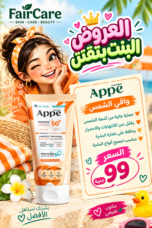 Appe sunscreen gel ( البنت بتقش)