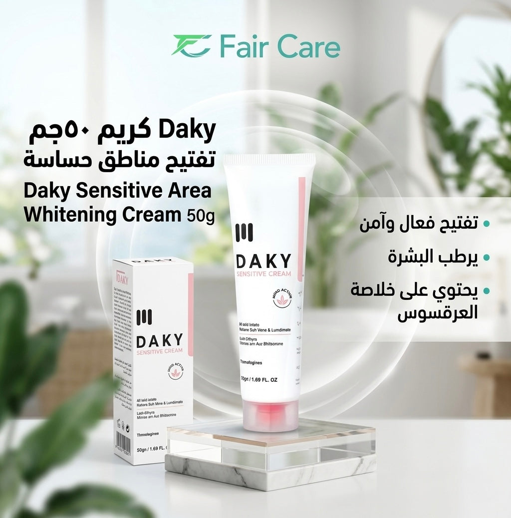 Daky sensitive area whitening cream 50gm