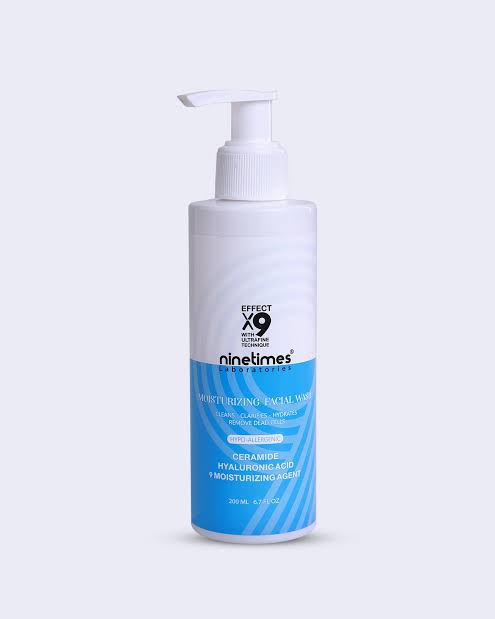 Nine times moisturizing facial wash 200ml