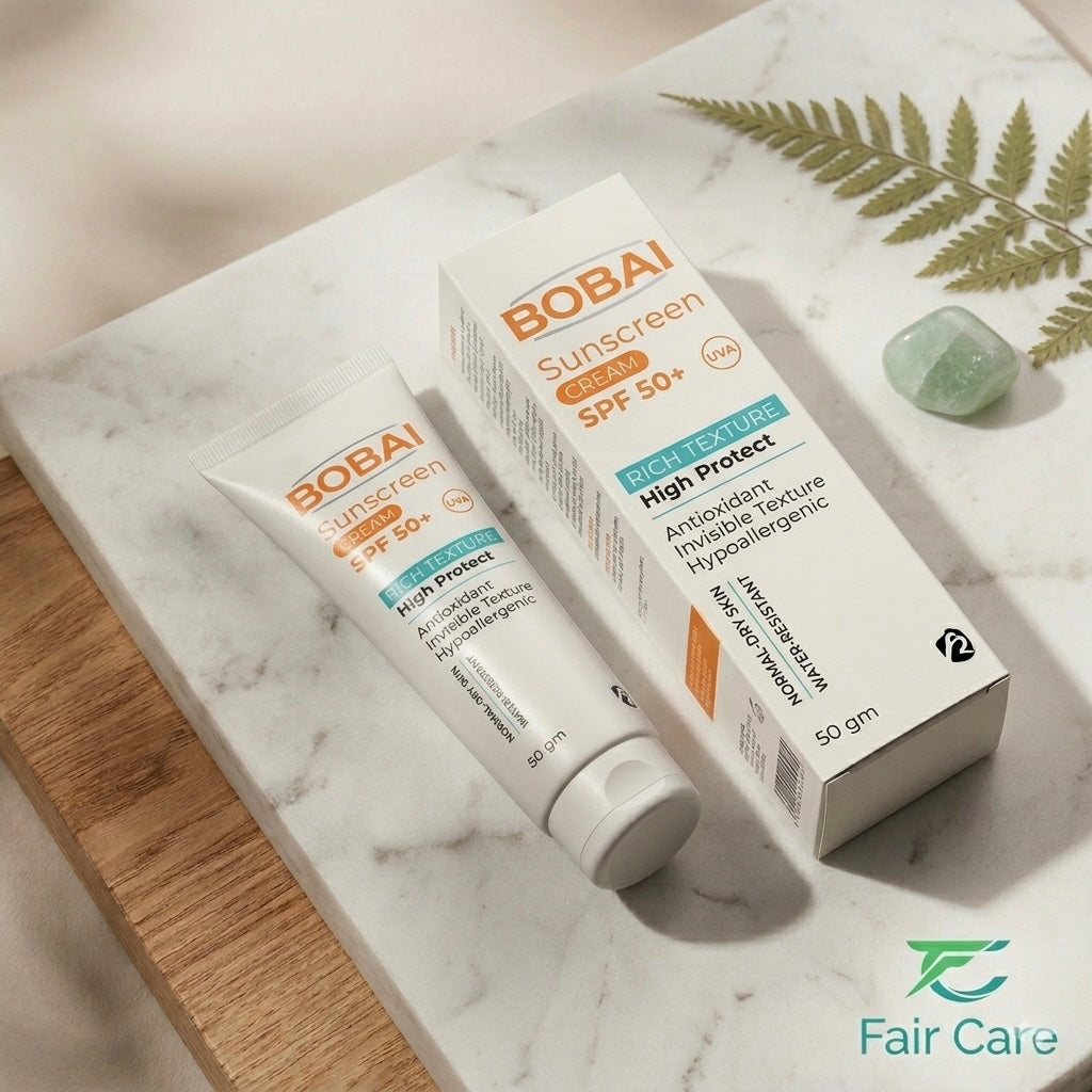 Bobai sunscreen rich texture