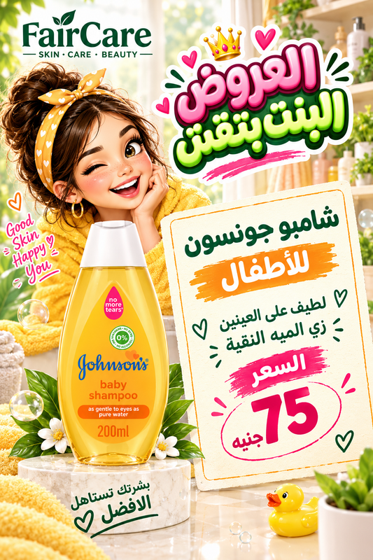Ghonson baby shampoo 200ml ( البنت بتقش)