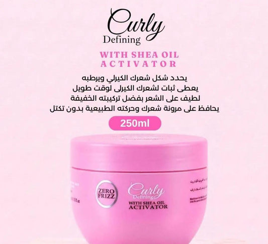Zero frizz curly defining with shea oil activator 250ml