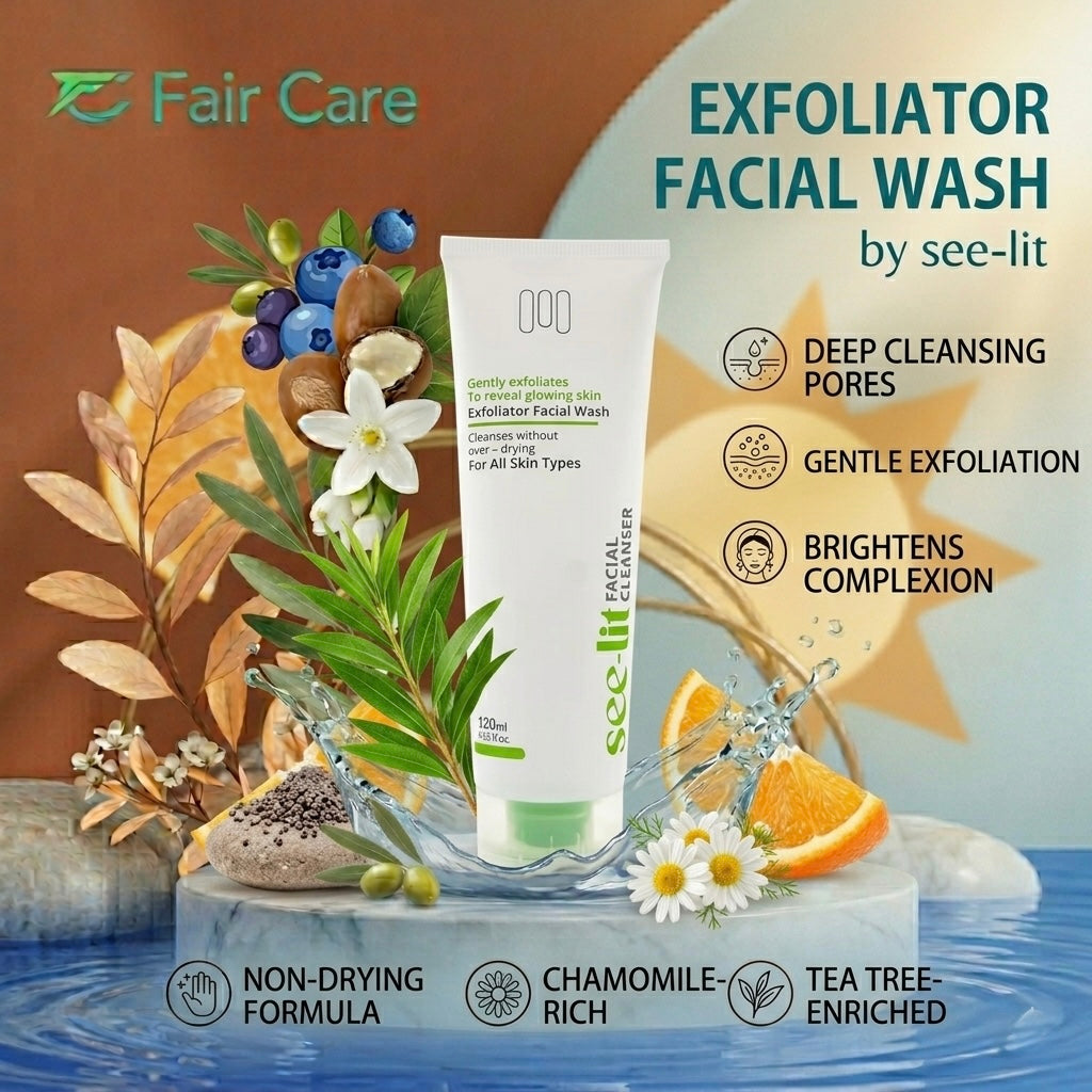 See-lit exfoliator facial wash