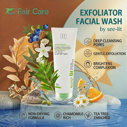 See-lit exfoliator facial wash