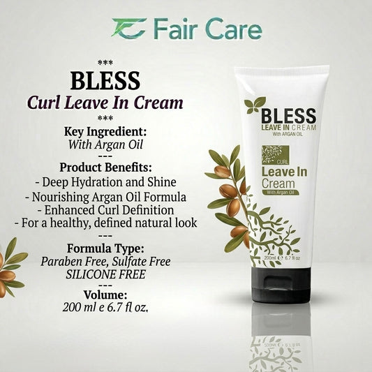 Bless leave in cream with argan oil