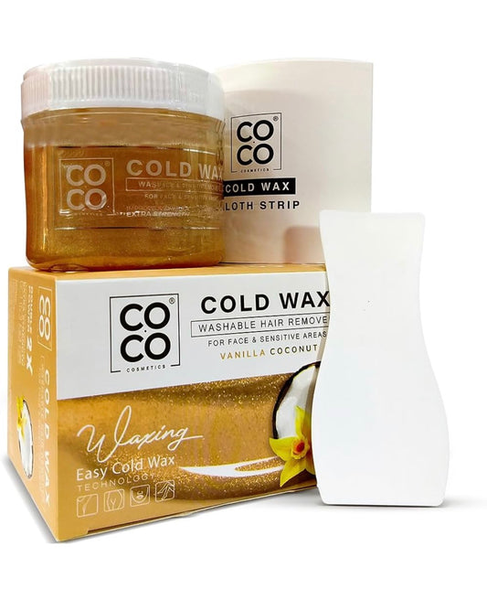 Coco cold wax - لإزالة شعر الوجه والمناطق الحساسة  بجوز الهند