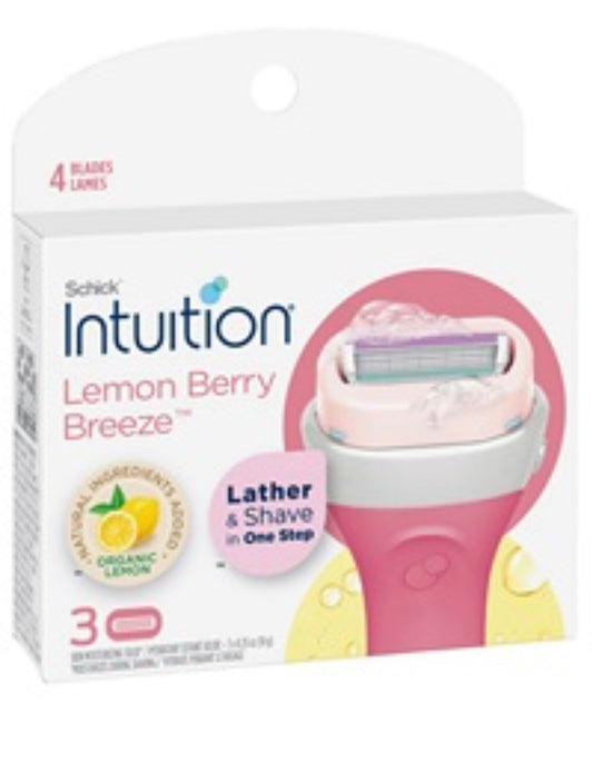 Intuition lemon berry breeze 4 شفرات ٣ قطعة