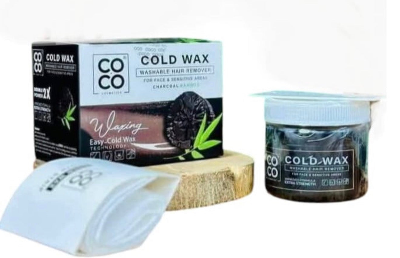 Coco cold wax - لإزالة شعر الوجه والمناطق الحساسة فحم