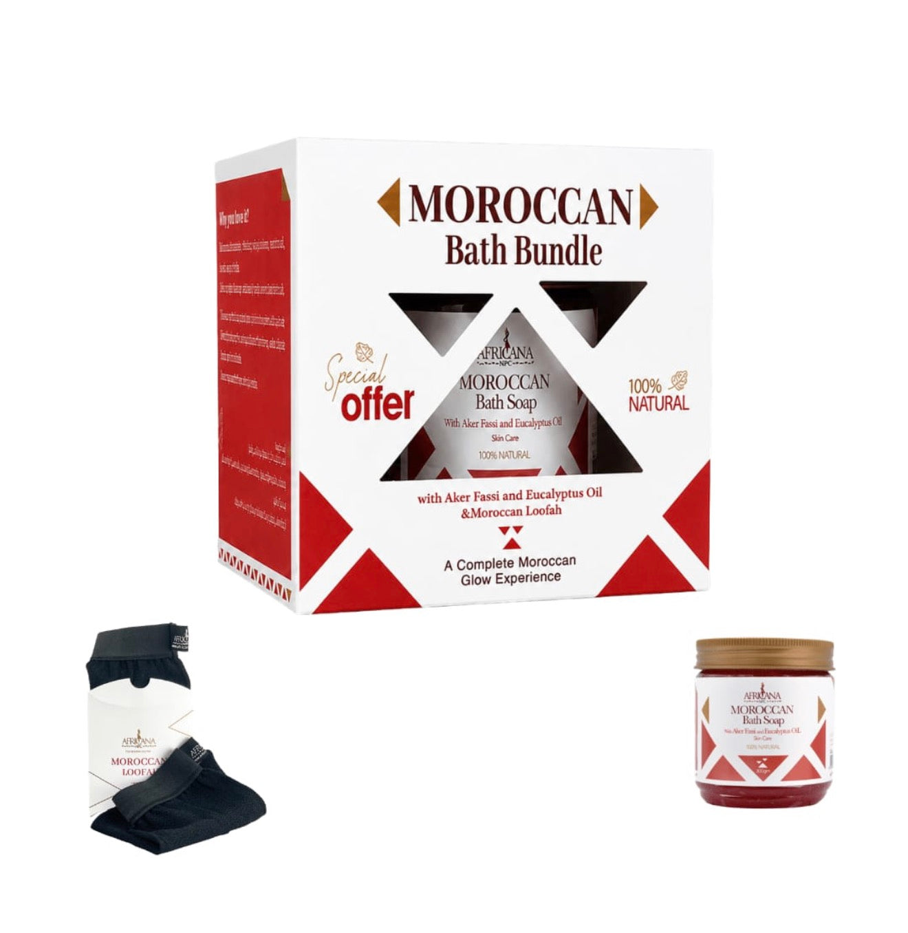 Africana Moroccan bath bundle