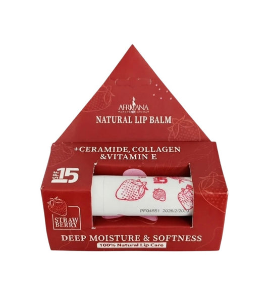 Africana strawberry lip balm