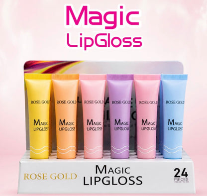 Rose gold magic lip gloss