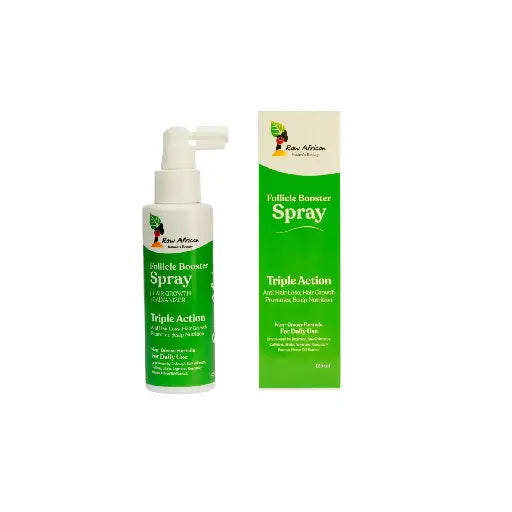 Raw African follicle booster spray
