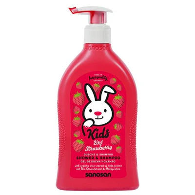Sanosan kids shower&shampoo strawberry 400ml