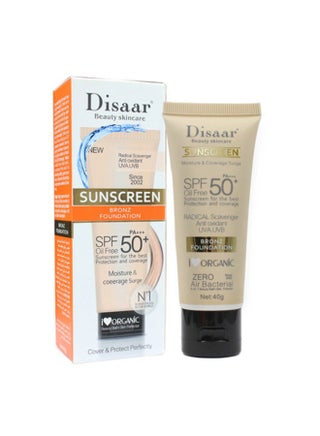 Disaar sunscreen spf50+++ bronze foundation