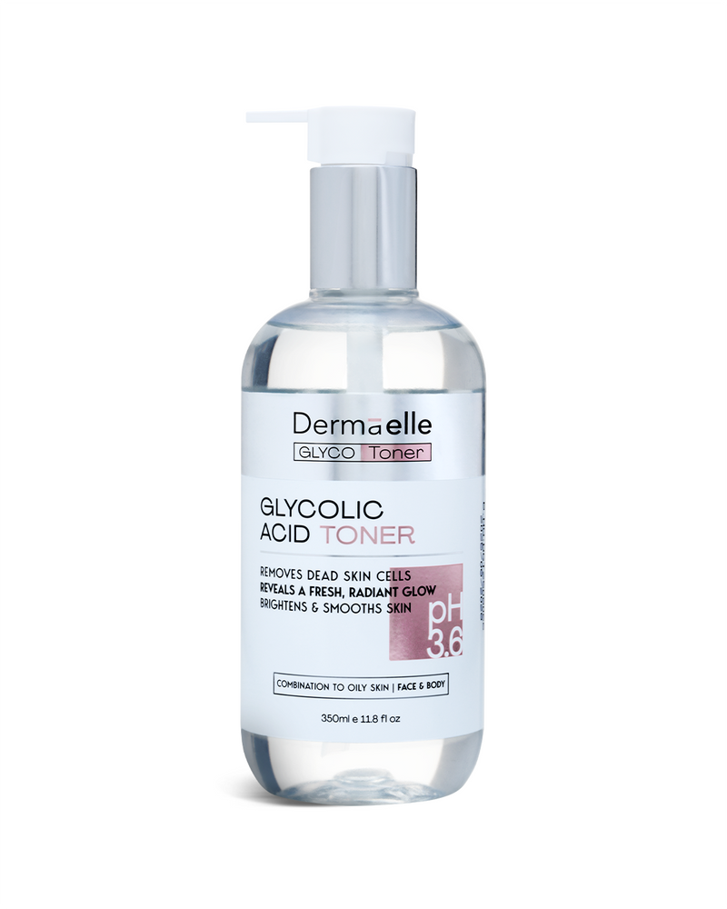 Dermaelle glycolic acid toner 350 ml
