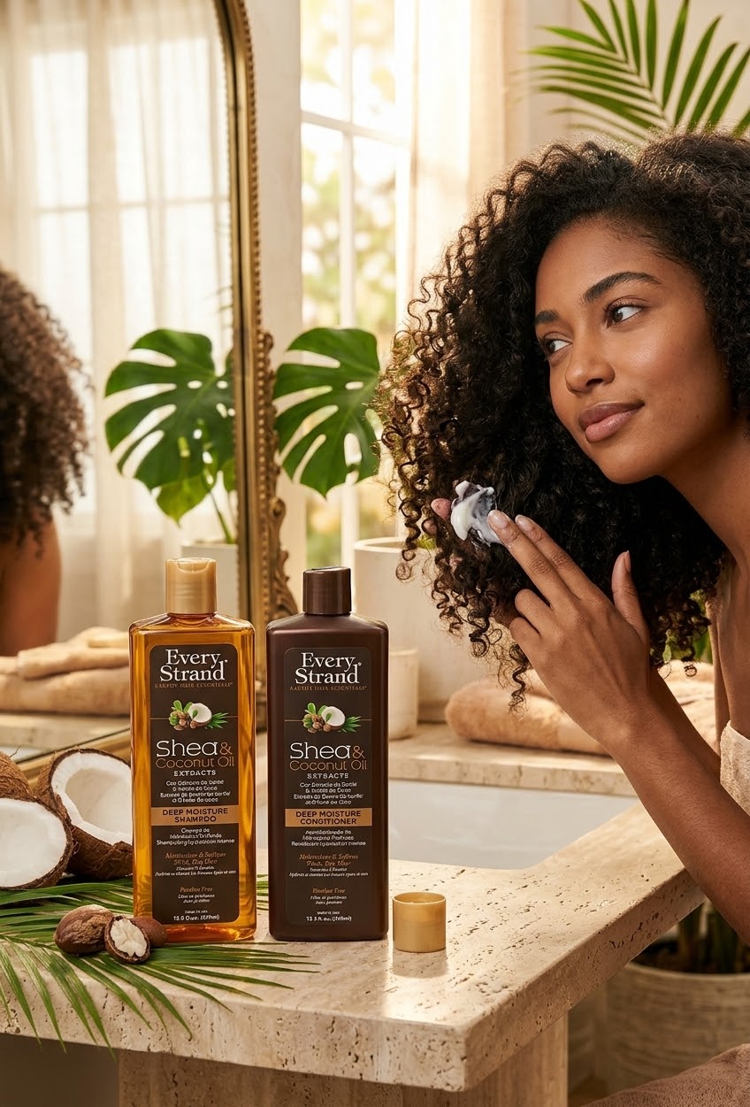 Everystrand shea & coconut oil shampoo&conditioner
