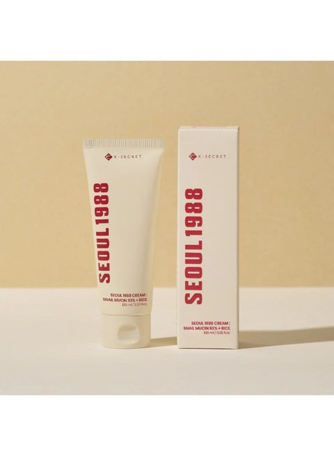 SEOUL 1988 Cream: Snail Mucin 93% + Rice - 100ml