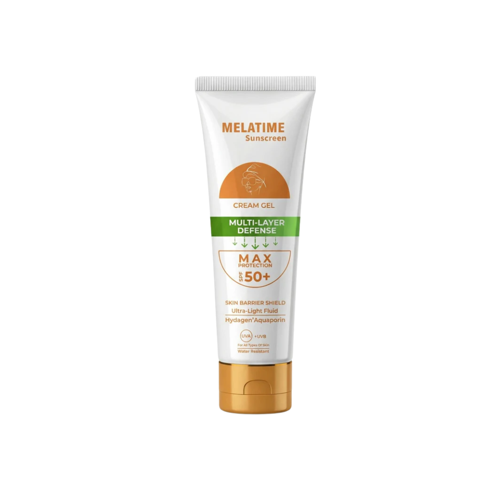 Melatime sunscreen cream gel multi layer defense 60ml