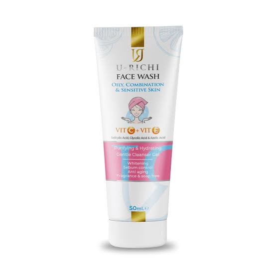 U-richi oily & combination skin cleanser 50ml