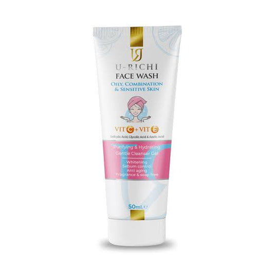 U-richi oily & combination skin cleanser 50ml