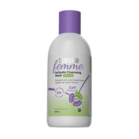 Starville femme intimate cleansing wash refresh 200ml