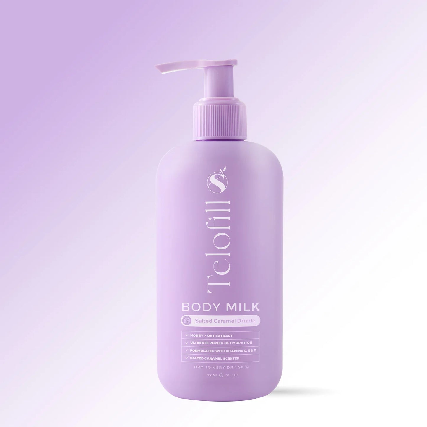 Telofill body milk caramel drizzle