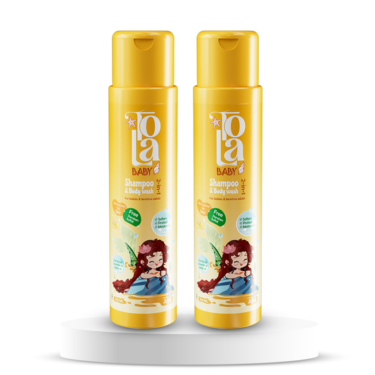 TOLA BABY SHAMPOO AND BODY WASH 250ML 1+1 OFFER