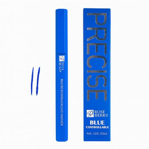 Rose Berry Ultra-long-lasting blue eyeliner with an eye-catching artistic touch