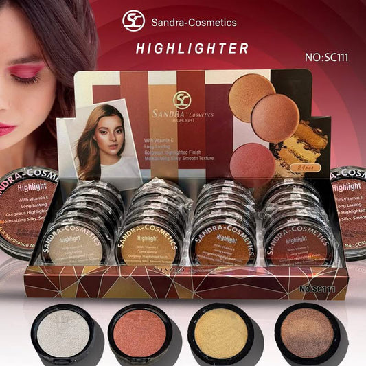 Sandra cosmetics highlighter جميع الالوان